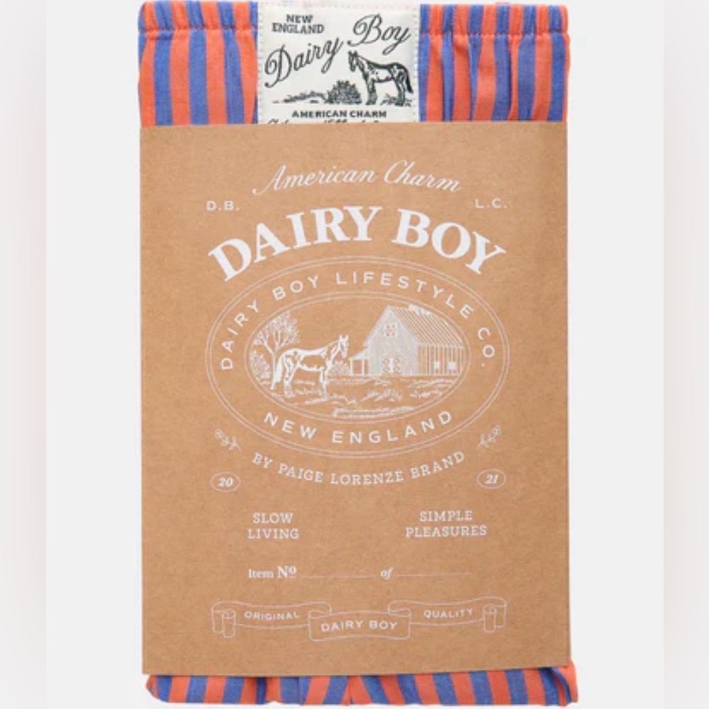 Dairy Boy Striped Boxers
